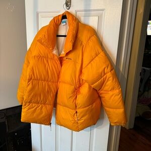 Columbia Orange Puffer Jacket
